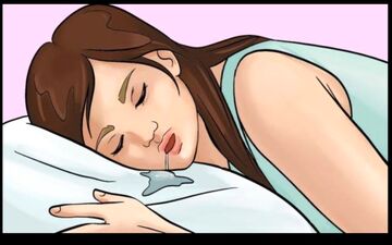 چگونه از شر ریزش آب دهان در خواب خلاص شویم؟