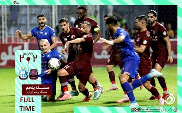 استقلال و نساجی در یک بازی پرحاشیه و پرگل به تساوی رضایت دادند+فیلم
