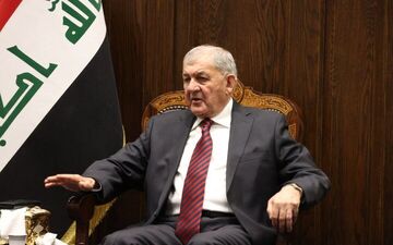 
پیام ترامپ خطاب به رئیس جمهور عراق
