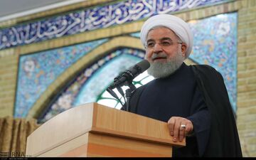 جُک سرخه‌ای روحانی در جمع همشهریانش +فیلم