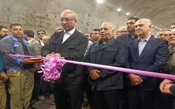 تونل «سیاه‌طاهر» ثلاث باباجانی مزین به نام سردار شهید حاجی‌‌زاده، افتتاح شد