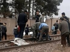 مرگ آنی مرد قائمشهری در تصادف وحشتناک با قطار + فیلم
