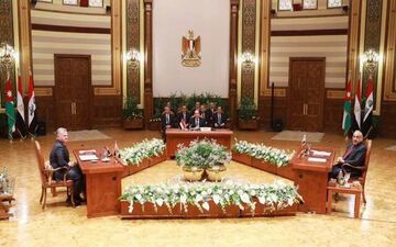 دیدار سه‌جانبه سران مصر، اردن و عراق در قاهره
