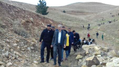 همایش دوچرخه‌سواری و کاشت درخت در ارتفاعات کرمانشاه 
