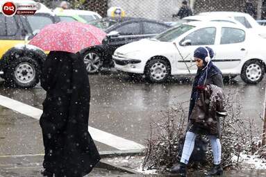 تهران سفیدپوش شد + تصاویر