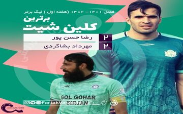 صدر در اختیار بشاگردی و حسن پور؛ آغاز تلاش برای کسب دستکش طلایی لیگ یک 