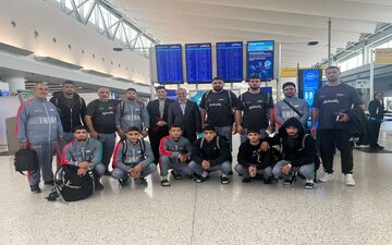 ورود کاروان کشتی‌گیران ایران به خاک آمریکا