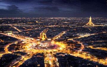  نمایی زیبا از شهر پاریس/ عکس
