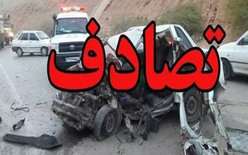 برخورد کامیون و مینی‌بوس در اندیشه 2 مصدوم برجای گذاشت