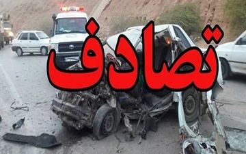 برخورد کامیون و مینی‌بوس در اندیشه 2 مصدوم برجای گذاشت