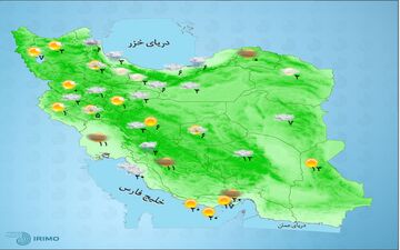 کدام استان‌های کشور چهارشنبه برفی می‌شود؟ +جدول 
