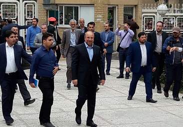 گزارش تصویری از حضور قالیباف در ستاد انتخابات کشور 