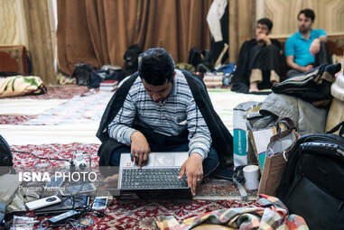 اولین روز مراسم معنوی اعتکاف - تهران + تصاویر
