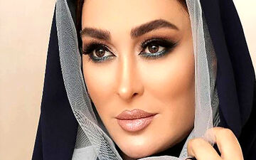 لوس بازی الهام حمیدی برای شوهرش + فیلم لورفته