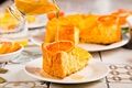 طرز تهیه کیک نارنگی خوشمزه با سس نارنگی