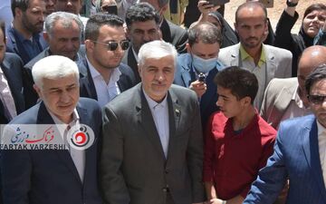 بازدید وزیر ورزش از مجموعه ورزشی شهید فلسفی 