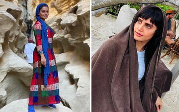 تصویری جنجالی از الناز شاکر‌دوست با مو و لباس آبی/ خانم بازیگر هر روز به یه رنگ در میاد!
