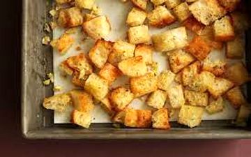 خوشمزه ترین نان | طرز تهیه  نان کروتان!!