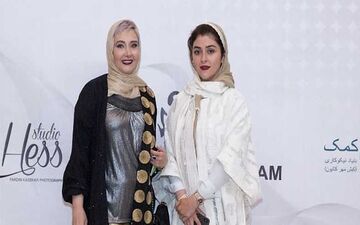لباس پر زرق و برق «کتایون ریاحی» در یک مراسم