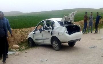 واژگونی خودرو در شرق سبزوار پنج مصدوم بر جای گذاشت