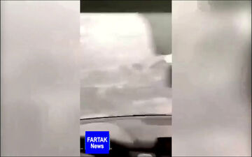تگرگ‌های عجیبی که بر سر سعودی‌ها فرود آمد + فیلم