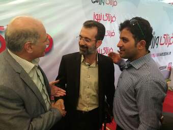 گزارش تصویری بازدید دکتر رشیدی مدیرعامل و اعضای کادر فنی باشگاه راه آهن تهران از غرفه فرتاک نیوز و فرتاک ورزشی