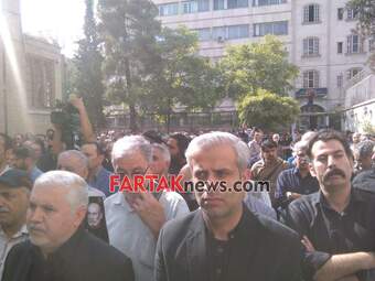 گزارش تصویری از تشیع پیکر سید ضیاءالدین دری