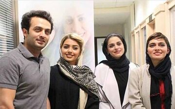 تیپ مصطفی زمانی در کنار بازیگران معروف زن + عکس