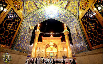 حرم امام علی (ع) در شب میلاد + عکس