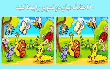 ببینم می تونی 10 اختلاف با مزه این حیوانات رو پیدا کنی! + پاسخ