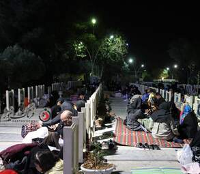 گزارش تصویری از  شب بیست و یکم ماه مبارک رمضان در گلستان شهدای اصفهان