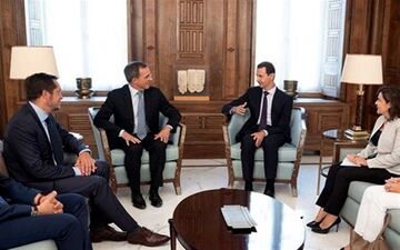 دیدار یک هیئت اروپایی با بشار اسد