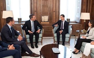 دیدار یک هیئت اروپایی با بشار اسد