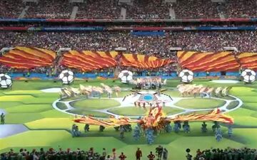  جام جهانی ۲۰۱۸| مراسم افتتاحیه در ورزشگاه لوژنیکی مسکو برگزار شد