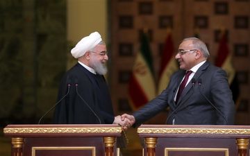  استقبال رسمی رییس جمهوری ایران از نخست وزیر عراق 