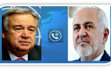 گفتگوی تلفنی آنتونیو گوترش با ظریف درباره یمن