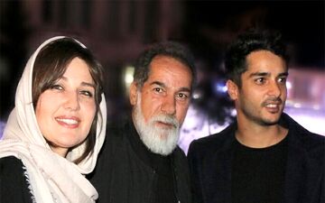بازیگر فیلم «لاتاری» در کنار پدر و همسر خارجی اش