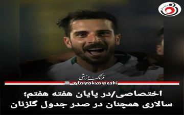 سالاری همچنان در صدر جدول گلزنان
