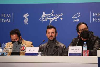 نشست خبری عوامل فیلم " برف آخر "-امین حیایی