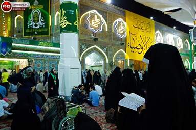 حرم امام علی (ع) در شب میلاد + عکس