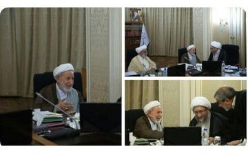دیدار آیت الله یزدی و آملی لاریجانی پس از مشاجره + عکس
