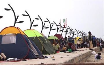  نصب هرگونه چادر مسافرتی در قشم ممنوع شد