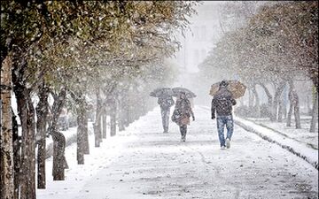  بارش برف و باران در پایان هفته