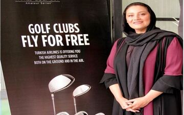 شبنم مقدمی در مسابقات جهانی گلف ترکیش ایرلاینز (عکس)