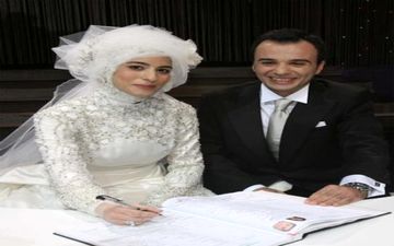  مراسم باشکوه عقد دختر رئیس جمهور ترکیه+عکس