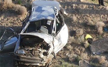 یک فوتی و ۴ مصدوم حاصل سقوط خودرو به دره در جاده چالوس
