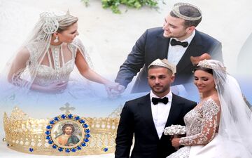 تاج بر سر عروس و داماد؛ آیین‌ ازدواج به سبک مسیحیان لبنان