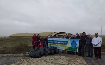 پاکسازی  محوطه باستانی هگمتانه در آستانه نوروز به روایت تصویر
