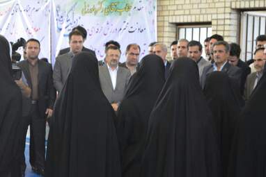 گزارش تصویری افتتاح سالن ورزشی سقف بلند و چند منظوره ده‌پهن کرمانشاه