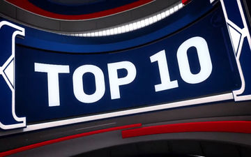 10 حرکت برتر بسکتبال NBA در بازی های امروز + فیلم